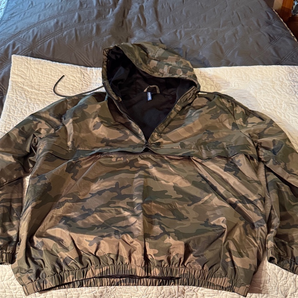 H&M Men's Camouflage Military Jacket, Size XL